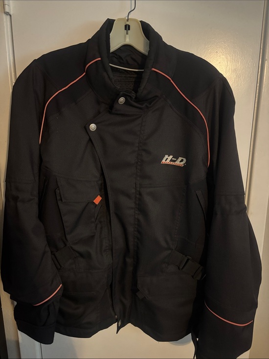 Harley-Davidson Other - Harley-Davidson Black Performance Jacket with Orange Piping